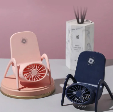 Portable Mobile Phone Holder Fan – Handheld, Multi-Function (Battery Not Include)
