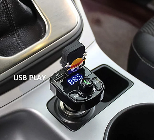 CAR-X8 Bluetooth FM Transmitter Kit with Dual USB Fast Charger