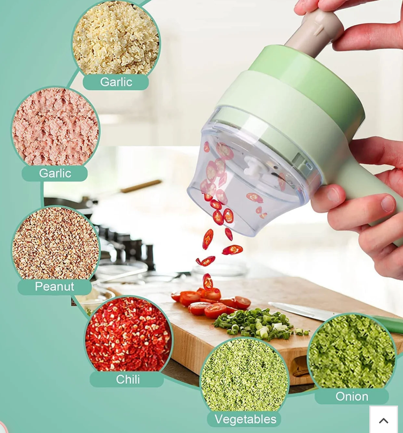 4 in 1 Electric Electric Food Chopper Multifunction Vegetable Fruit Slicer
