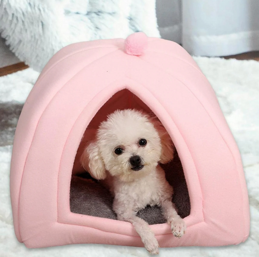 Luxury Igloo-Style Pet Tent Bed for Small Dogs and Cats